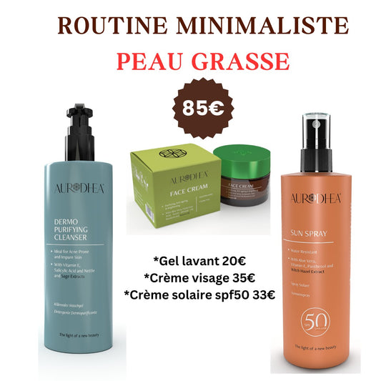 GAMME SIMPLIFIEE POUR PEAU GRASSE