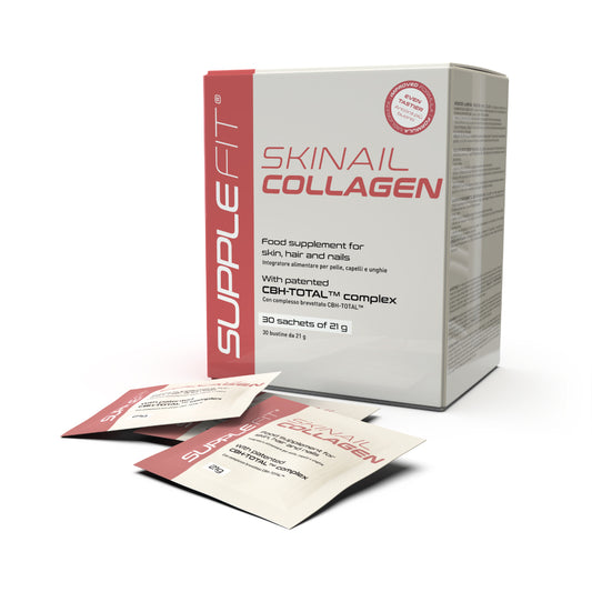 SKINAIL COLLAGEN  - Complément Alimentaire riche en Vitamine C pour une Peau Radieuse, des Cheveux Brillants et des Ongles Forts